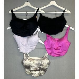Victoria's Secret PINK Wireless Corset Bra Top Bundle Lot of 5 Woman’s Small